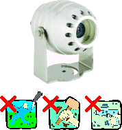 High Resolution Infrared Bullet Proof Color Camera