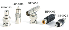 RCA female to BNC female connector